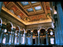 美国国会图书馆内景 美国国会图书馆内景