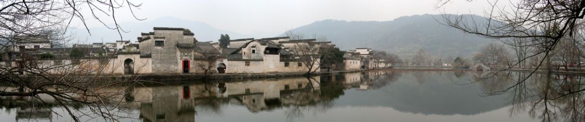 安徽宏村全景图