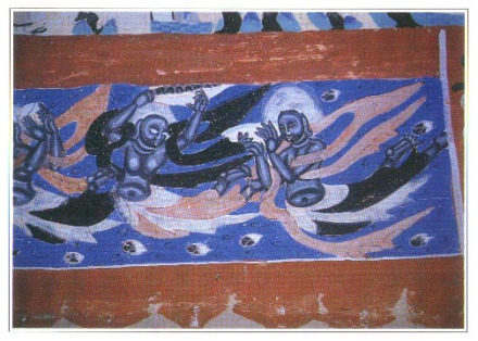 敦煌290窟西魏飞天 敦煌290窟西魏飞天