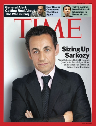 萨科齐荣登《时代周刊》封面人物(2007年) 萨科齐荣登《时代周刊》封面人物(2007年)