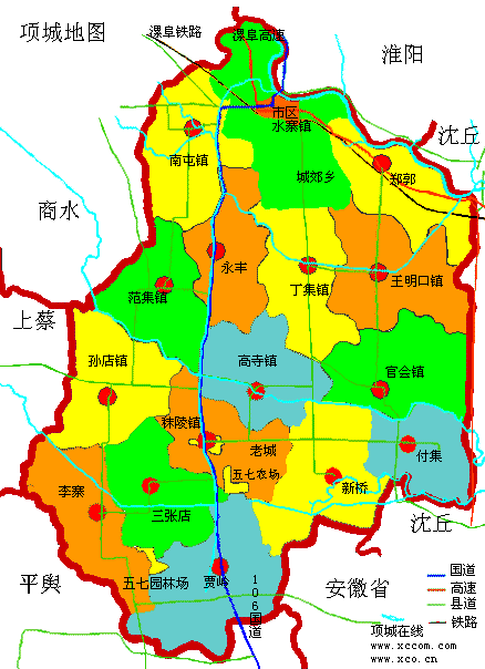 项城地图 项城地图