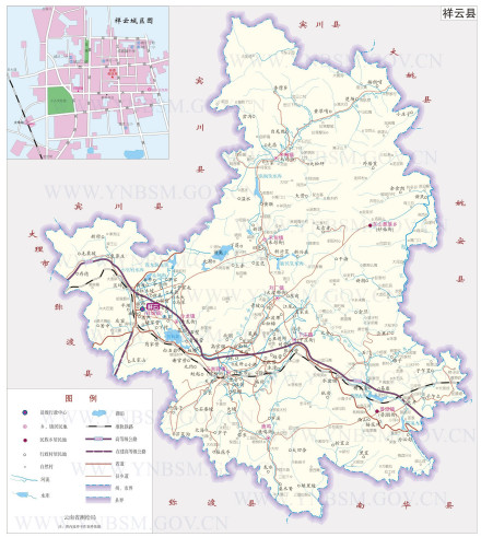 祥云县地图 祥云县地图