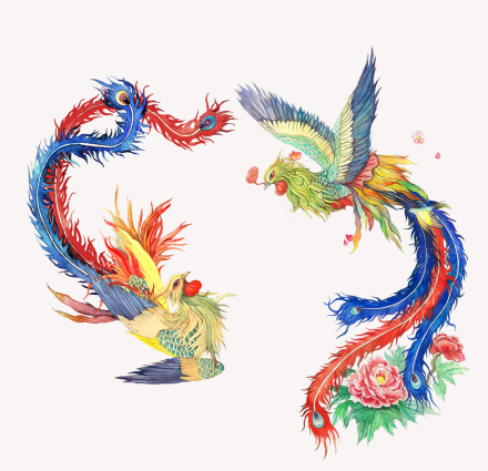 凤、凰 凤、凰