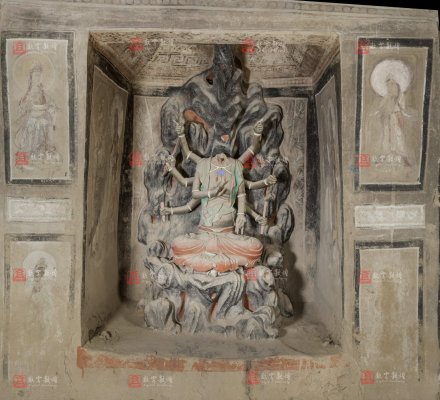 莫高窟 第0003窟 主室 西壁 莫高窟 第0003窟 主室 西壁