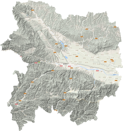 宝鸡市地形图高清版大图