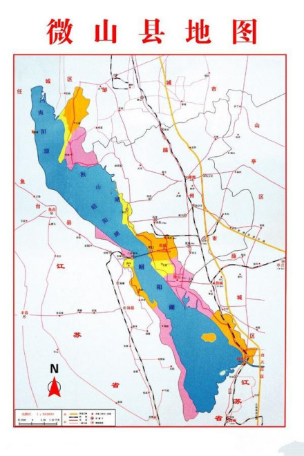 微山县地图 微山县地图