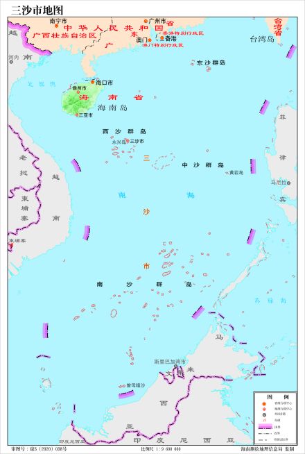 三沙市行政区域地图 三沙市行政区域地图
