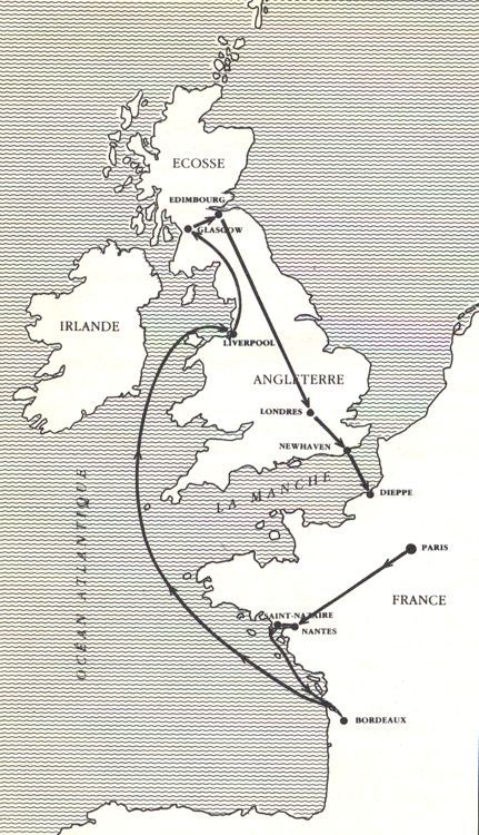 旅行的路线
旅行的路线