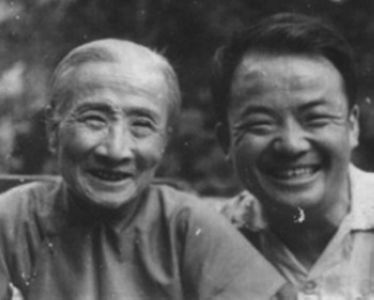 钱理群与母亲 钱理群与母亲