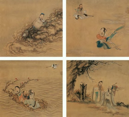 万寿祺《神仙人物册》 万寿祺《神仙人物册》