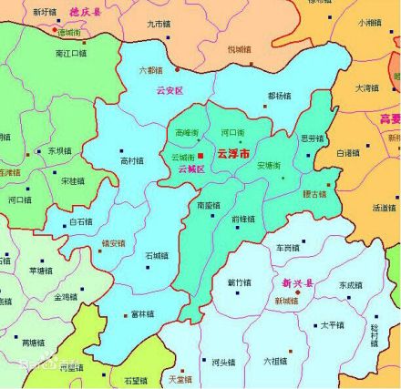 云安区地图 云安区地图