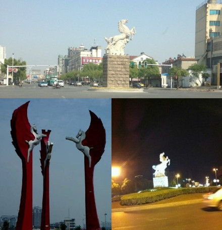 白马(靖江城雕) 白马(靖江城雕)