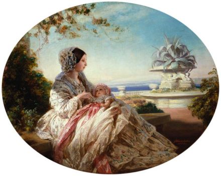 亚瑟王子与母亲维多利亚女王