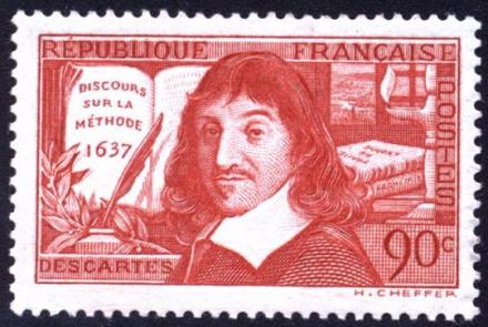 法国邮票上的笛卡尔 法国邮票上的笛卡尔