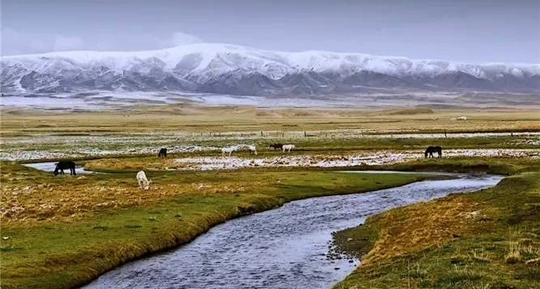 湟水发源地海晏县一段