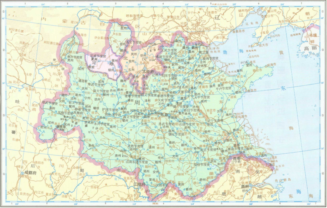 世宗时期的后周疆域（959年）