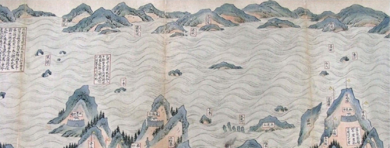 明代《福建海防图》画出了台湾西海岸从北到南的22处重要地名