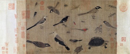 《写生珍禽图》,黄荃 《写生珍禽图》,黄荃