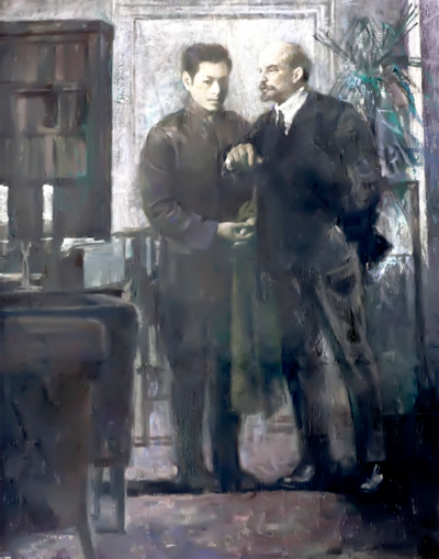 文国璋《无限关怀(油画) 》
文国璋《无限关怀(油画) 》