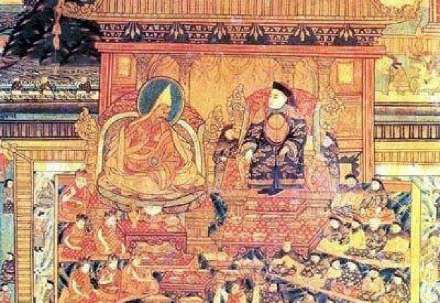 五世达赖见顺治帝 五世达赖见顺治帝