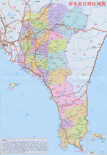 屏东县地图 屏东县地图