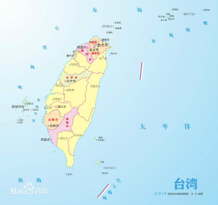 台湾省地图