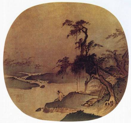 古代山水扇面 古代山水扇面