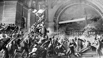 1917年11月7日下午,冬宫被包围
1917年11月7日下午,冬宫被包围