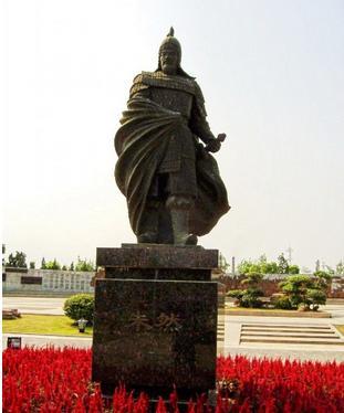 朱然雕像 朱然雕像