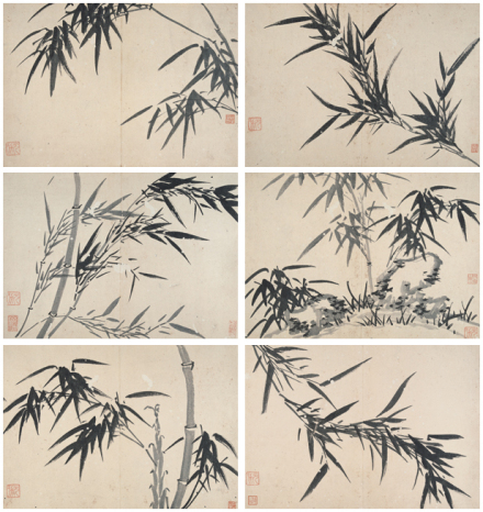 墨竹册页 墨竹册页