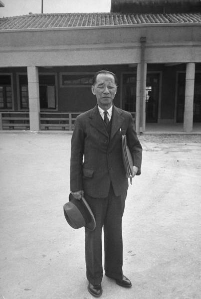 1949年3月翁文灏博士于台北 1949年3月翁文灏博士于台北