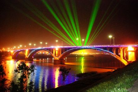 唐河大桥夜景 唐河大桥夜景