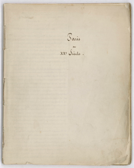 凡尔纳手稿(封面) 凡尔纳手稿(封面)