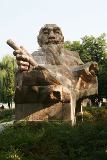 德阳名人园《罗江四李》雕塑 德阳名人园《罗江四李》雕塑