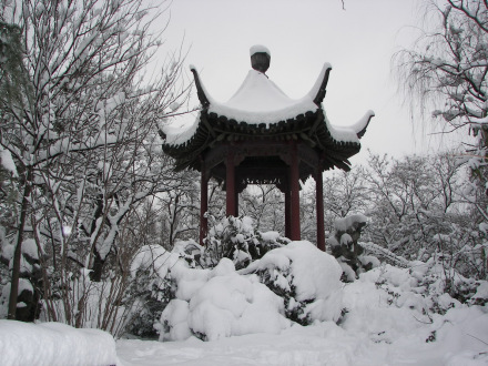 水院钟秀亭雪景 水院钟秀亭雪景