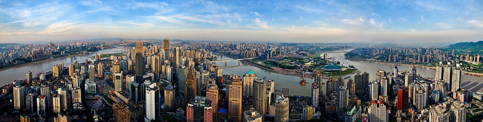 重庆主城区俯瞰图 重庆主城区俯瞰图