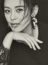 王力可黑白艺术写真