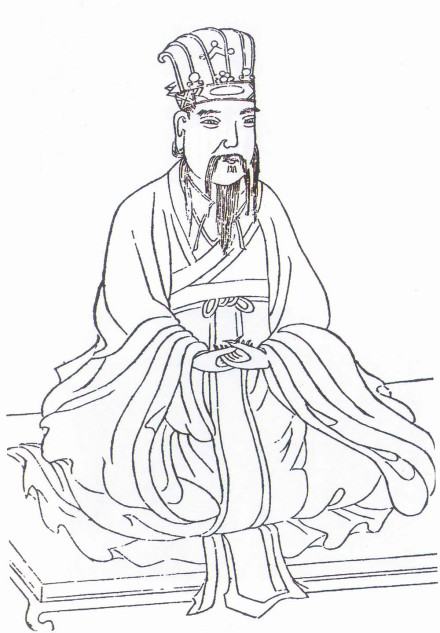 明代孟子碑刻像 明代孟子碑刻像