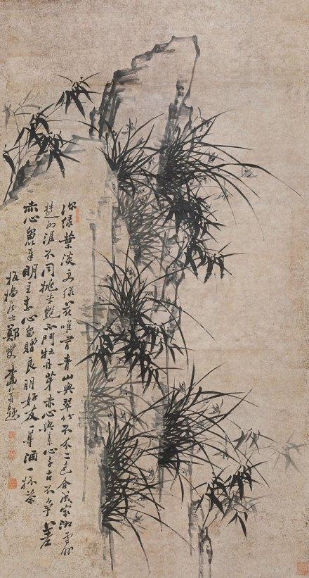 郑板桥《竹石图》
郑板桥《竹石图》