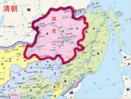 清朝中期的黑龙江部分, 满洲里地区在此面 清朝中期的黑龙江部分, 满洲里地区在此面