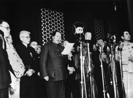 开国大典中的毛泽东 开国大典中的毛泽东