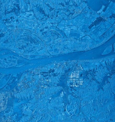 “巢湖一号”SAR卫星拍摄的长江影像
“巢湖一号”SAR卫星拍摄的长江影像