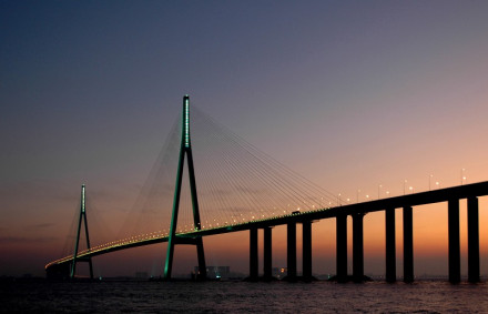 苏通长江大桥夜景