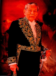 身着院士服的朱先生 身着院士服的朱先生