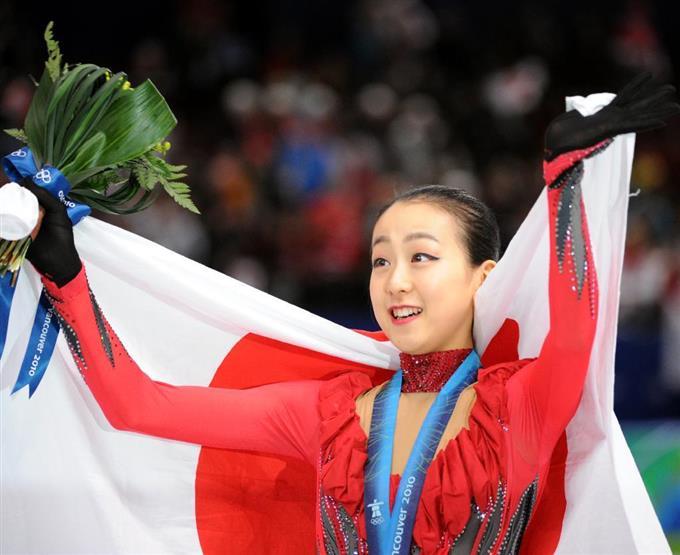 2010年，浅田真央获得温哥华奥运会银牌。