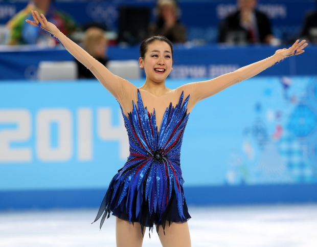 2014年，浅田真央在索契奥运会的赛场上完成表演谢幕。