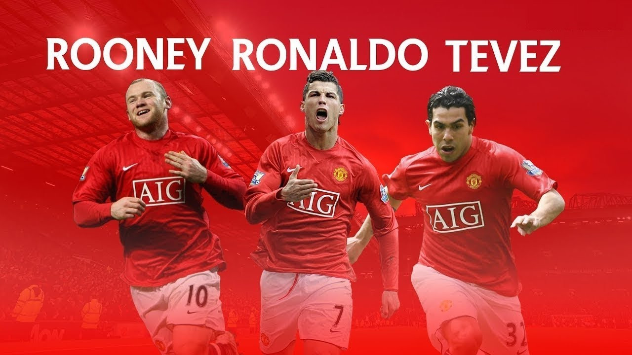 特维斯、C罗、鲁尼组成的前场三叉戟