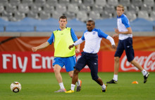 迪福在训练中 迪福在训练中