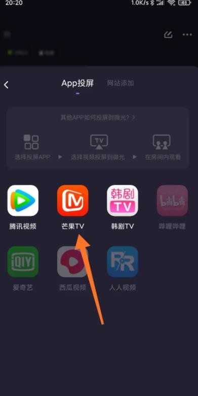 《微光》怎么使用投屏功能