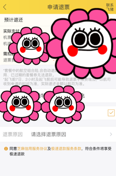 《飞猪旅行》怎么退票